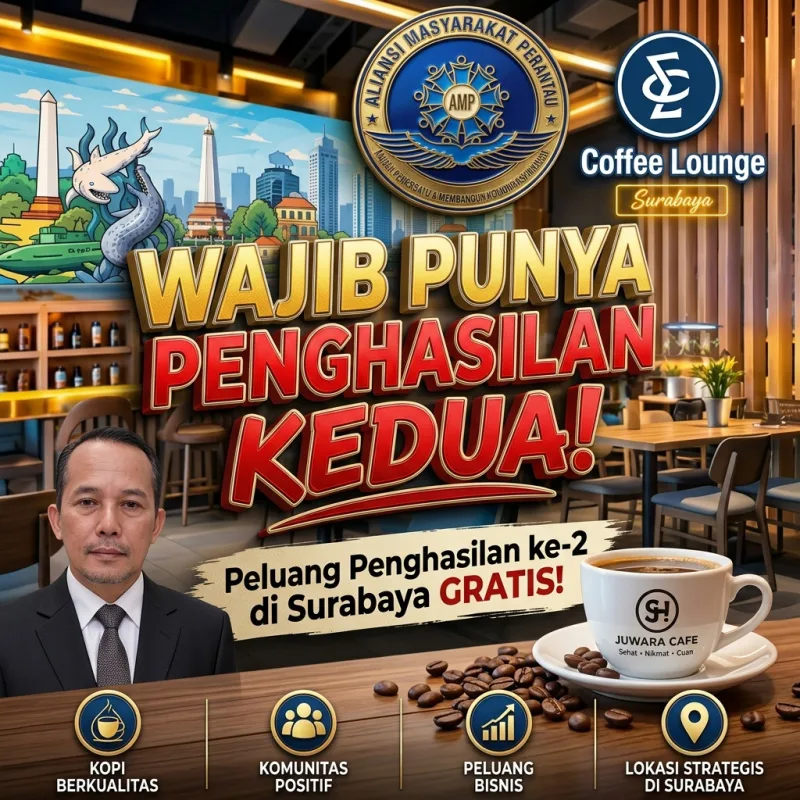 Hadapi Tantangan Ekonomi, SH Juwara Cafe Surabaya Tawarkan Solusi 'Second Income' Lewat Konsep Kopi Sehat