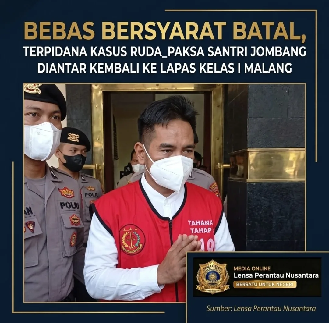 SK Bebas Bersyarat Dicabut, Bechi Kembali Mendekam di Lapas Kelas I Malang