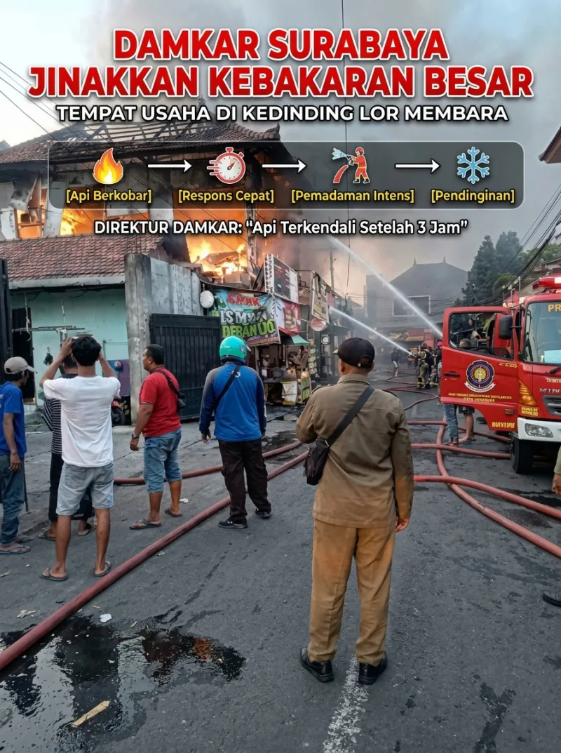 Si-Jogo MERAH NGAMOK!!!, Gudang Percetakan di Kedinding Lor Surabaya Dilapap Api