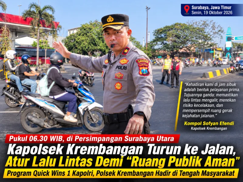 Peluit Fajar Kompol Sofyan Efendi, Merajut Rasa Aman di Jalanan Surabaya Utara