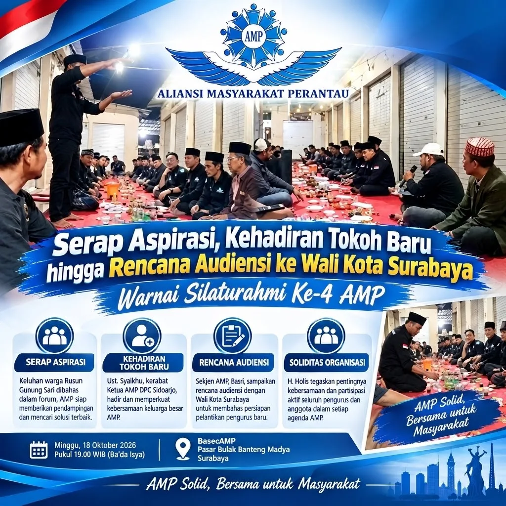 Tak Sekadar Arisan, AMP Perkuat Konsolidasi, Respons Aspirasi Warga dan Siapkan Agenda Audiensi