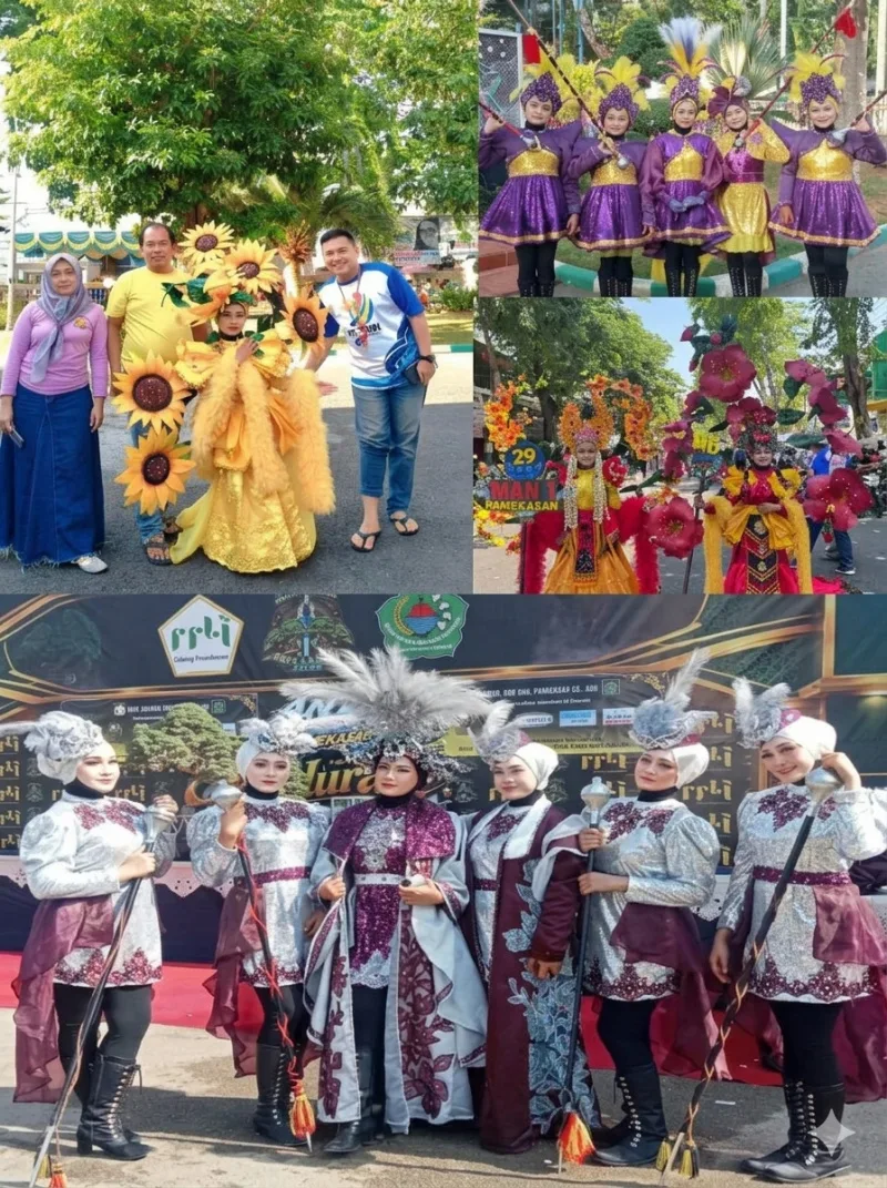 Di Balik Kemegahan Parade Drumband Karya MUA Loka Alvien Oktava Curi Perhatian Publik