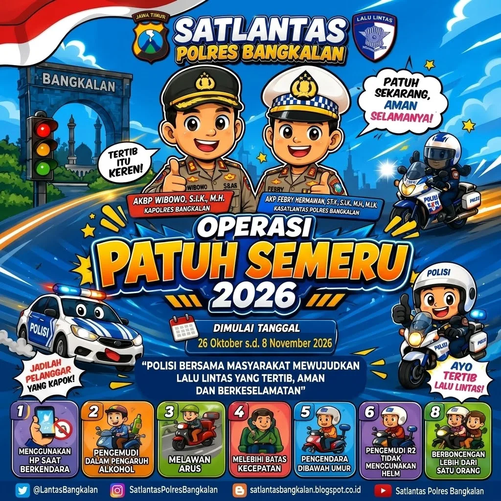 Siap-siap! Operasi Patuh Semeru 2026 Digelar Mulai 26 Oktober