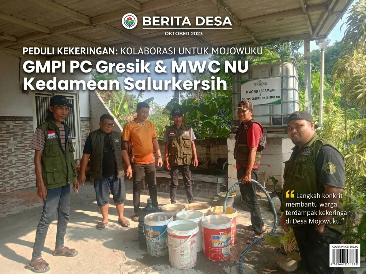 Krisis Air Bersih Melanda Mojowuku Gresik, Kolaborasi Lintas Elemen Salurkan Bantuan