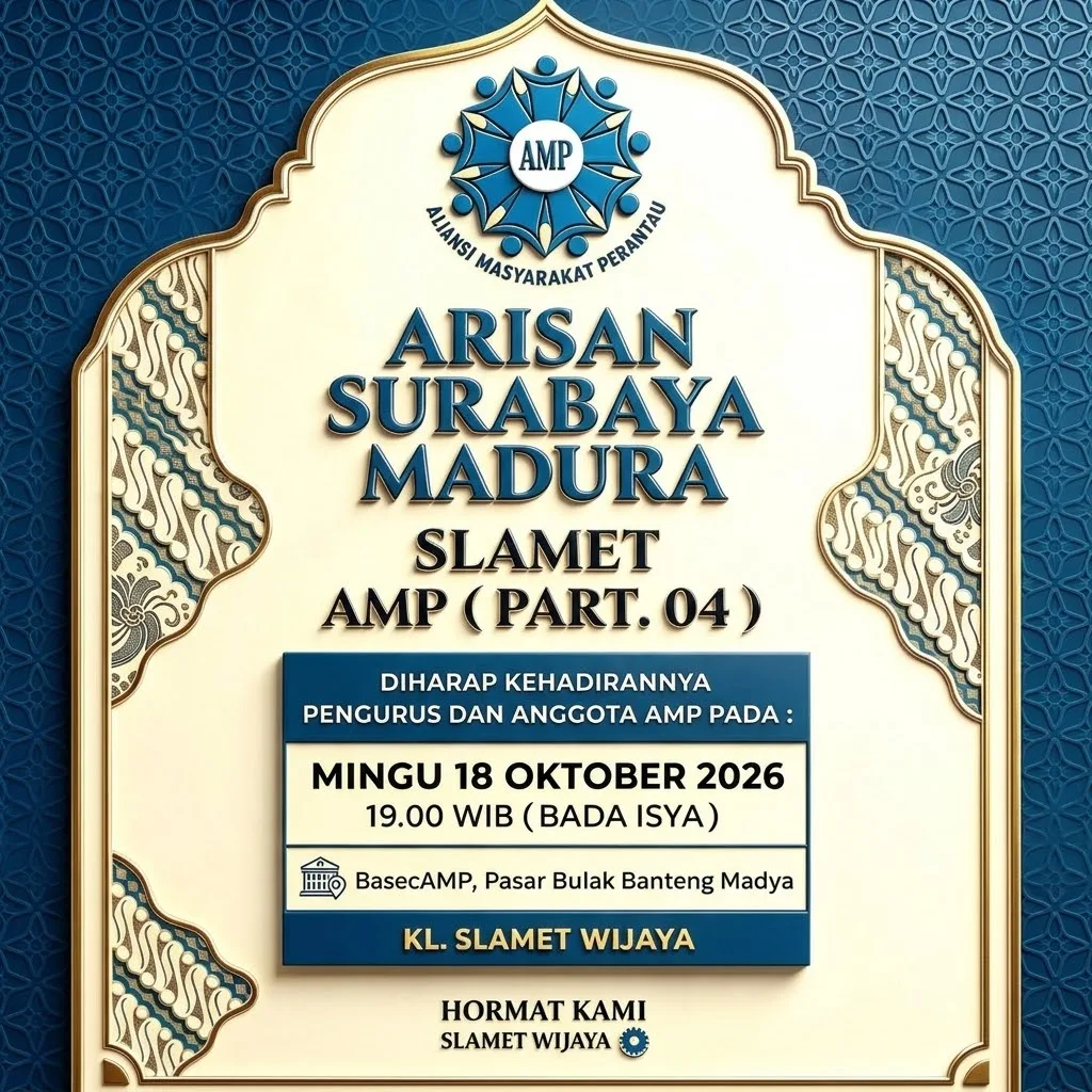 Ketum AMP H. Holis Imbau Pengurus dan Anggota Hadiri Agenda Silaturahmi Rutin dan Arisan Pertemuan Ke-4