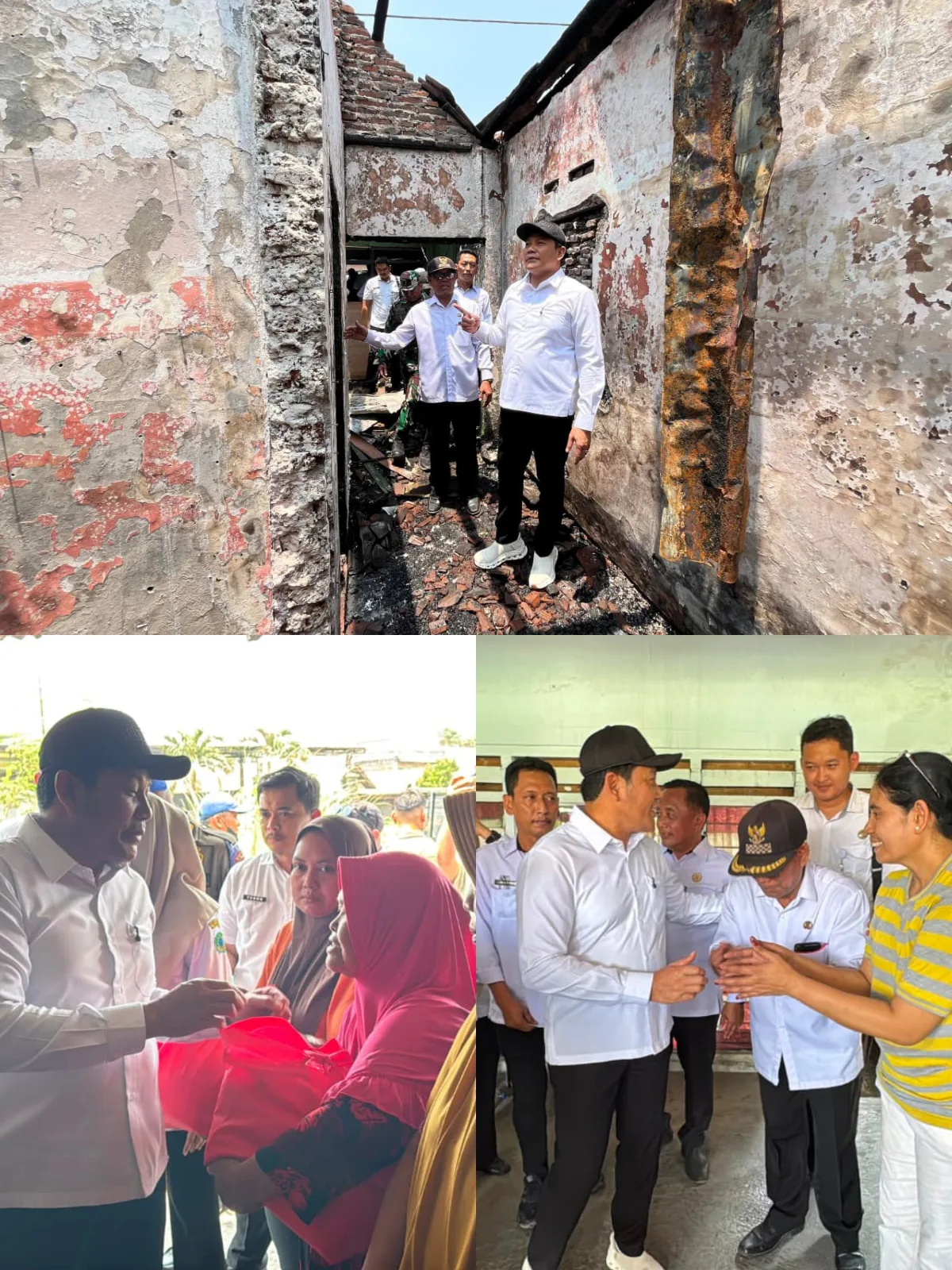 Kebakaran di Sukodono, Respons Cepat, Pemkab Sidoarjo Targetkan Perbaikan Rumah