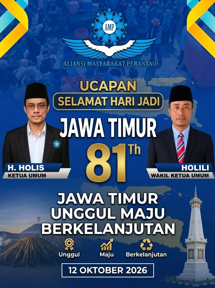 Selamat Hari Jadi ke-81 Provinsi Jawa Timur 12 Oktober 1945 – 12 Oktober 2026